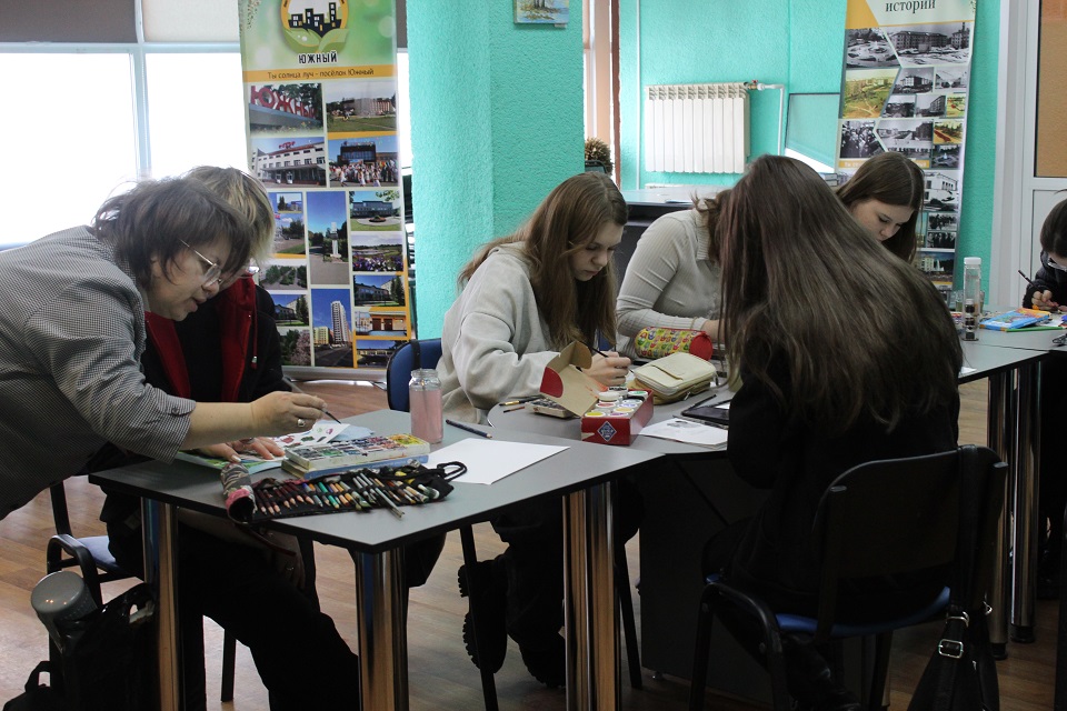 Жители поселка Южный создали «Портрет времени»